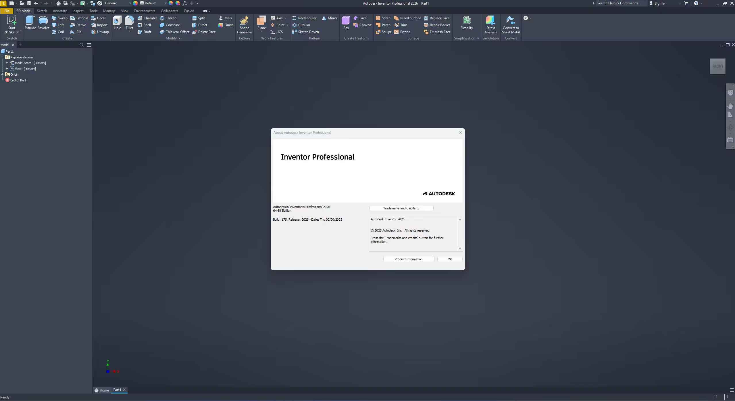 Autodesk Inventor 2026 screenshot