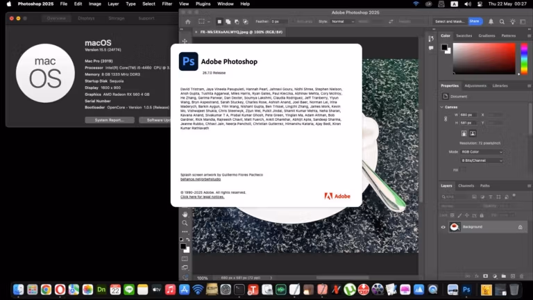 Adobe Photoshop 2025 macOS Screenshot