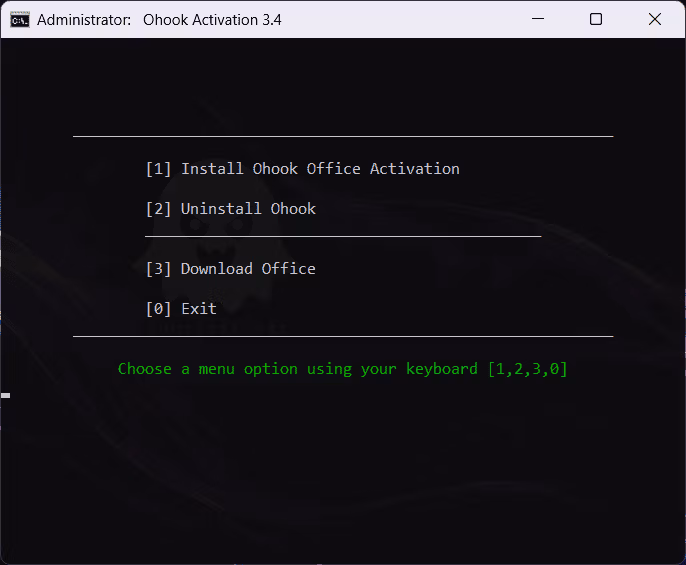 Ohook Activation
