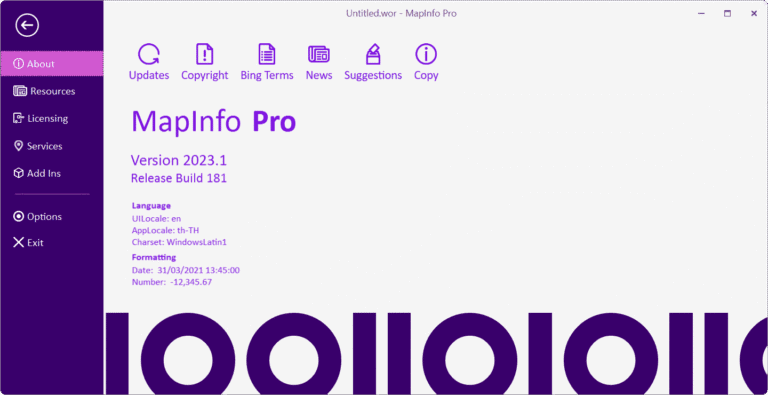 MapInfo screenshot