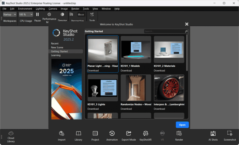 keyshot_studio_2025_screenshot