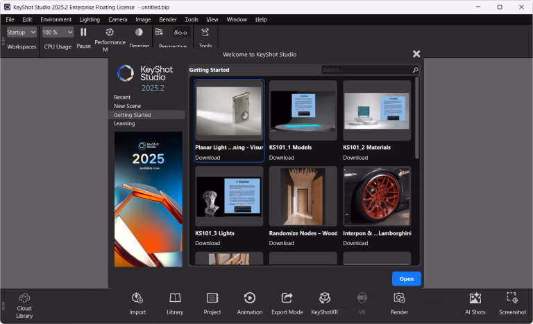 keyshot_studio_2025_screenshot