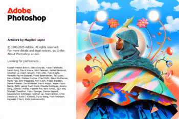Photoshop 2026 splash screen