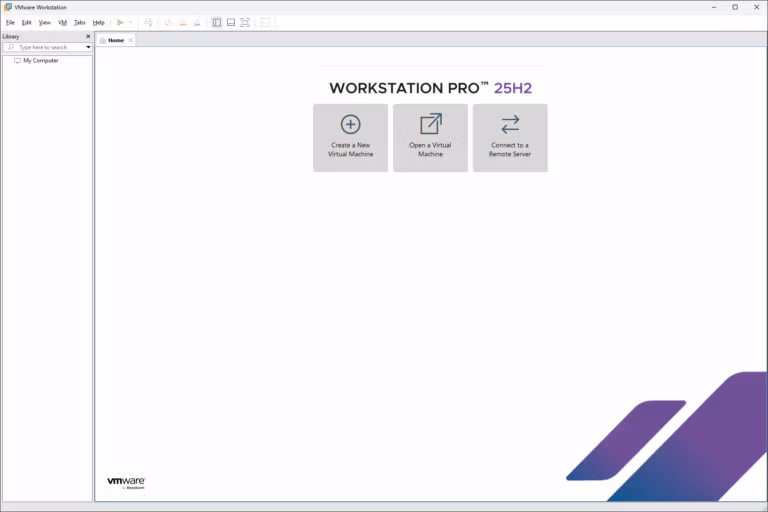 VMware Workstation 25H2 screenshot