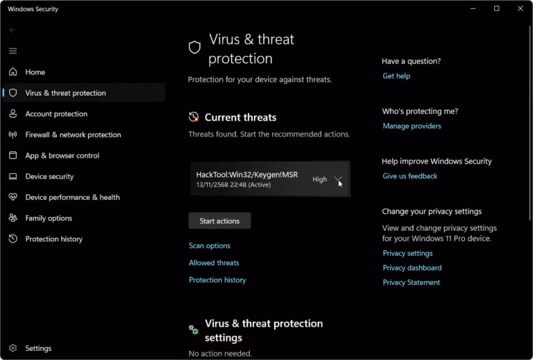 Windows Security Threats Found 2