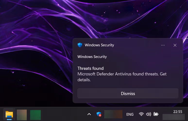 Windows Security Threats Found