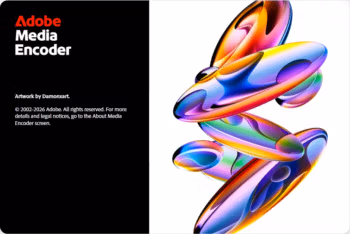 Adobe Media Encoder 2026 Loading screen