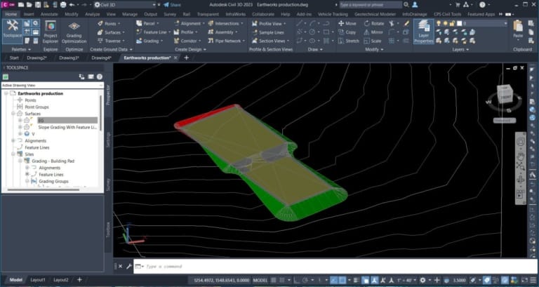 Autodesk Civil 3D 2023 Screenshot