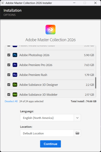Adobe Master Collection 2026_screenshot