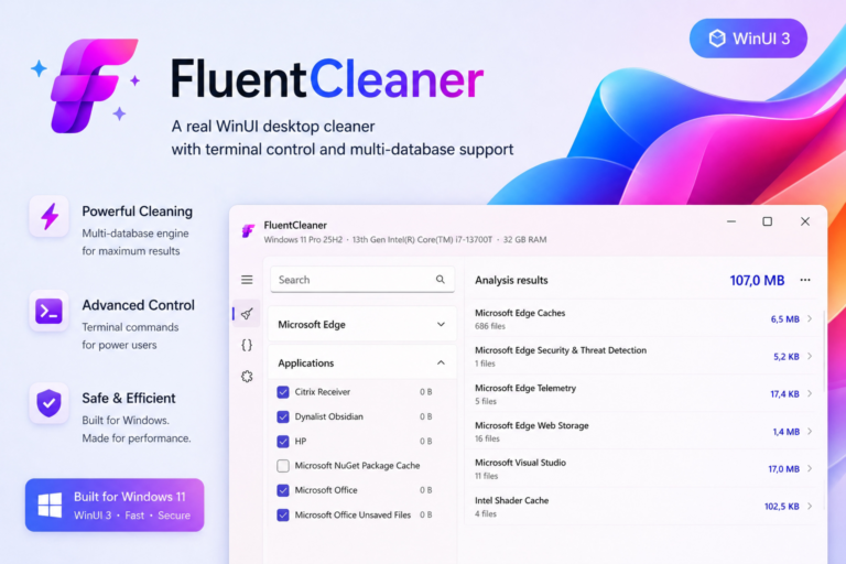 Fluent Cleaner Banner