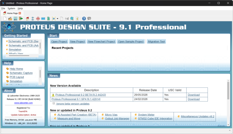 Proteus Pro 9 screenshot