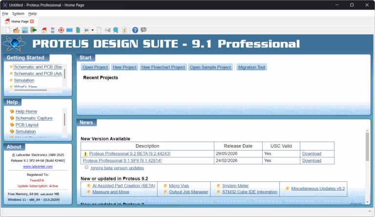 Proteus Pro 9 screenshot