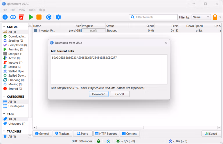 qbittorrent_screenshot_magnet