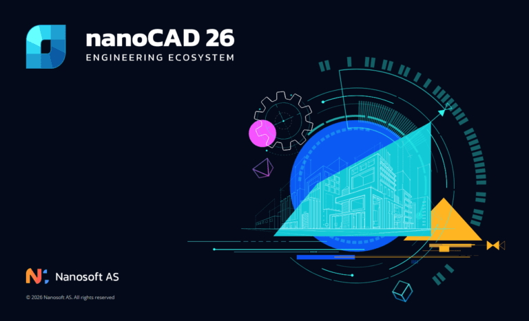 หน้าจอเริ่มต้น nanoCAD 26
