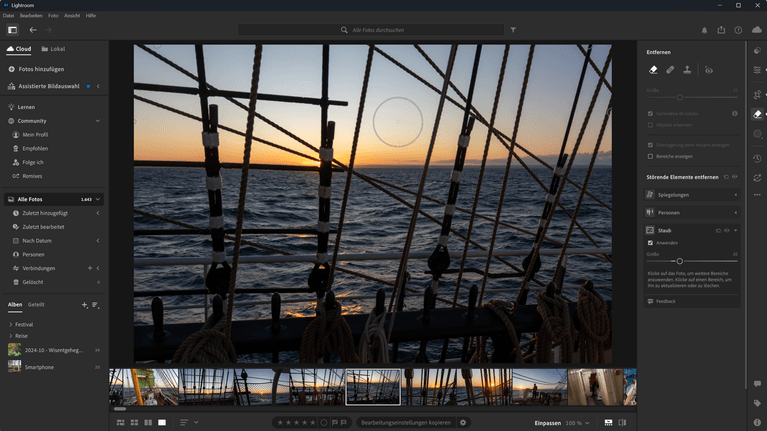 Adobe lightroom screenshot