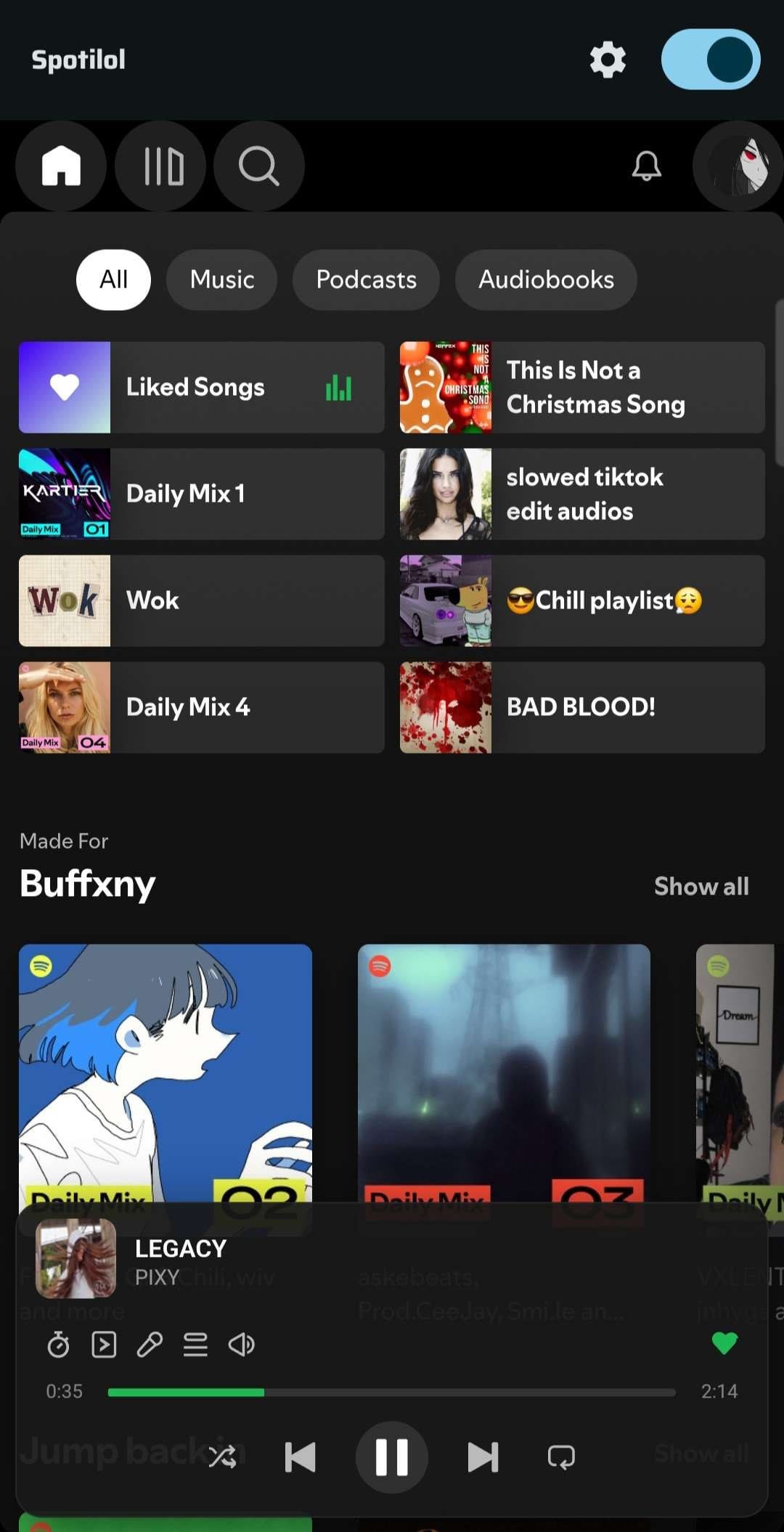 Spotilol Screenshot 1