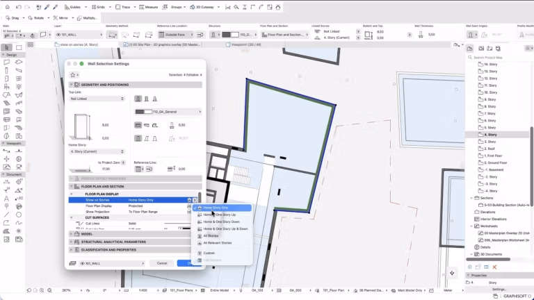 Graphisoft Archicad 30 documentation workspace
